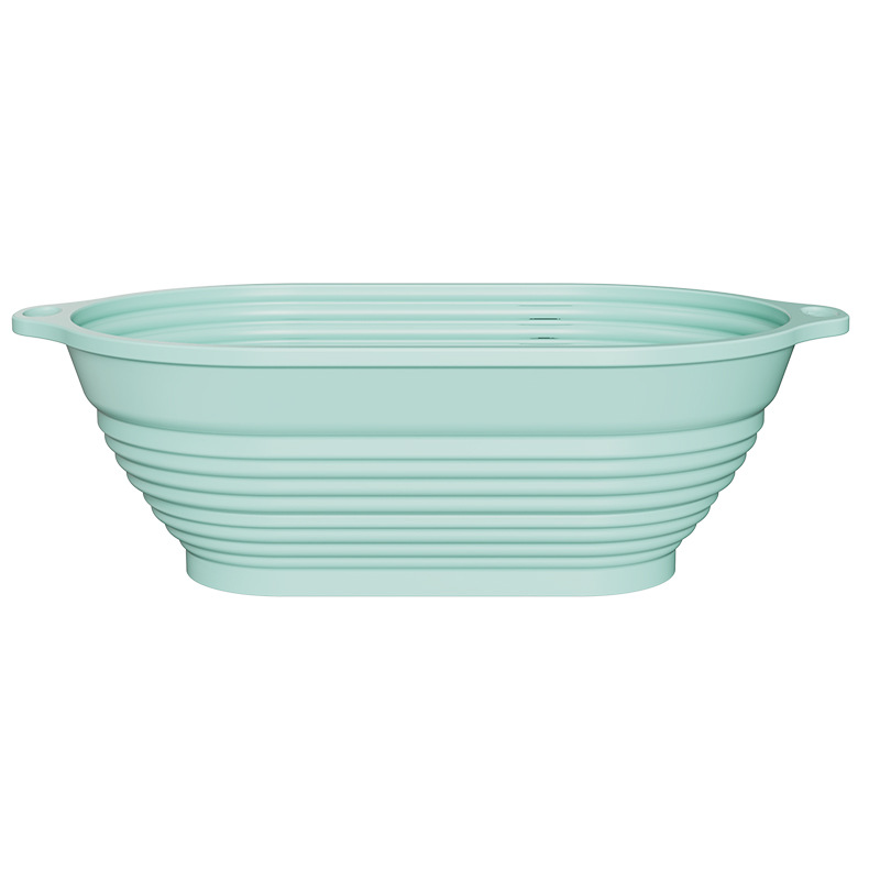 silicone Banneton Bread Proofing Baskets, 9" Round and 10'' oval Foldable Non-Stick Dough Proofing Bowl
