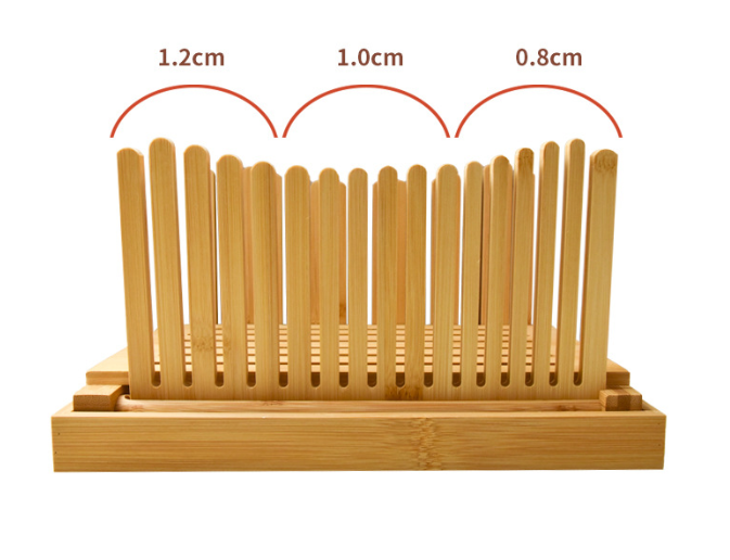 Adjustable Bamboo Bread Slicer