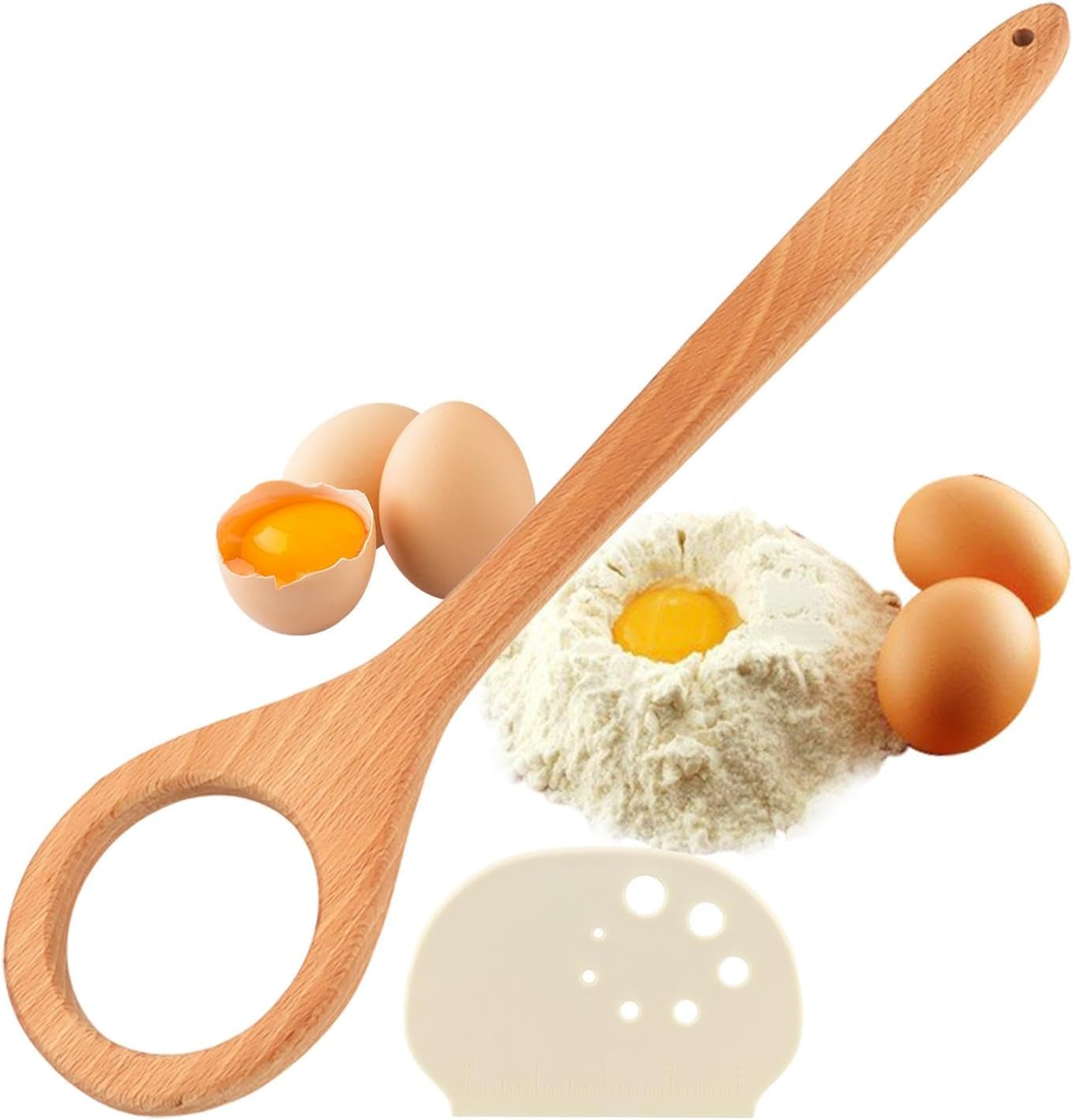 Wooden Dough whisk